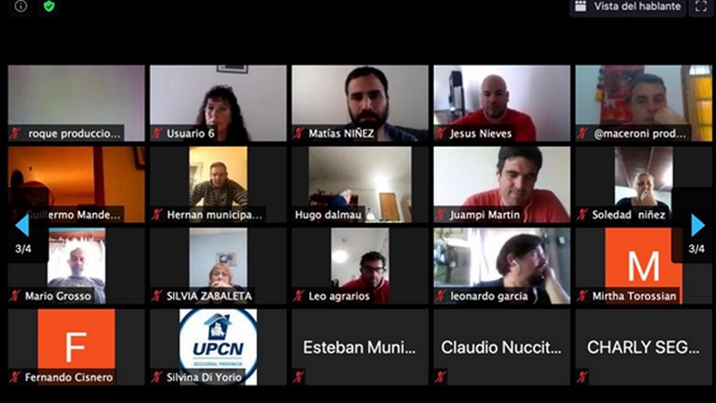 Con la participación de Carlos Quintana, la secretaría Gremial realizó una reunión virtual con comisiones internas de la UPCNBA