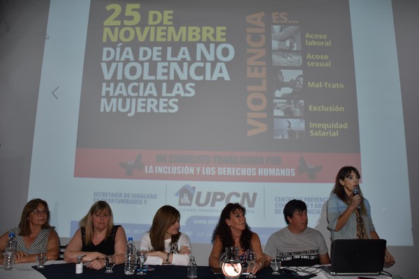 UPCNBA organizó una jornada en el marco del Día Internacional de la Eliminación de la Violencia contra la Mujer