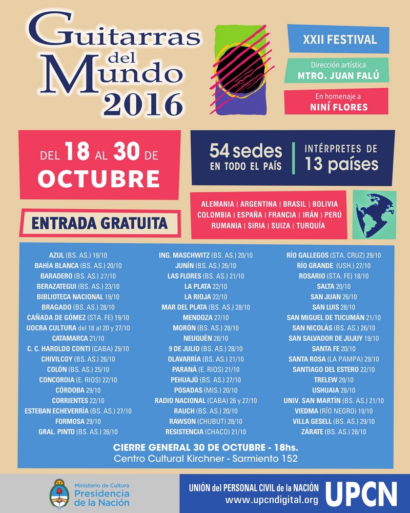 Comienza el XXII° del Festival Guitarras del Mundo