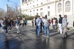 Multitudinaria manifestación de trabajadores de UPCN en el Ministerio de Seguridad