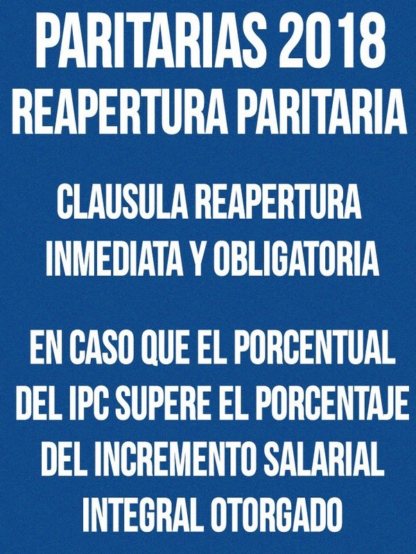 Información del cierre de la paritaria general en la Provincia