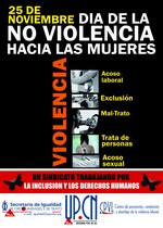 UPCN inició campaña por la erradicación de la violencia contra la mujer