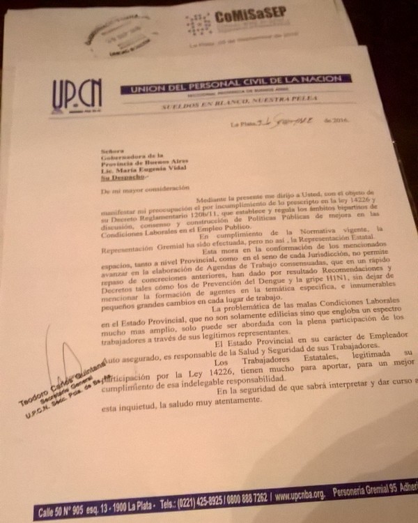 Preocupa que la Provincia no designe representantes en los ámbitos de la CoMiSaSEP