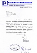 UPCN solicitó al gobernador Scioli la continuidad de las negaciones paritarias