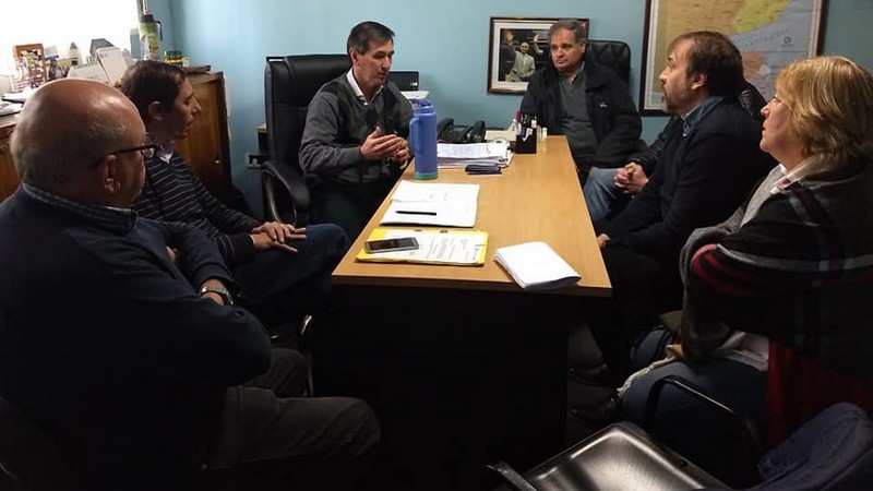 El secretario de Interior Hernán Rossi se reunió con el intendente de Lezama