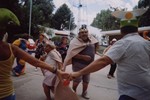 Los abuelos del centro de “La Casita” disfrutan del camping de Arana