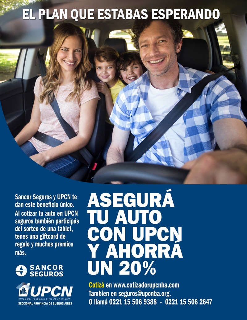 Asegurá tu auto con UPCN y ahorrá un 20%