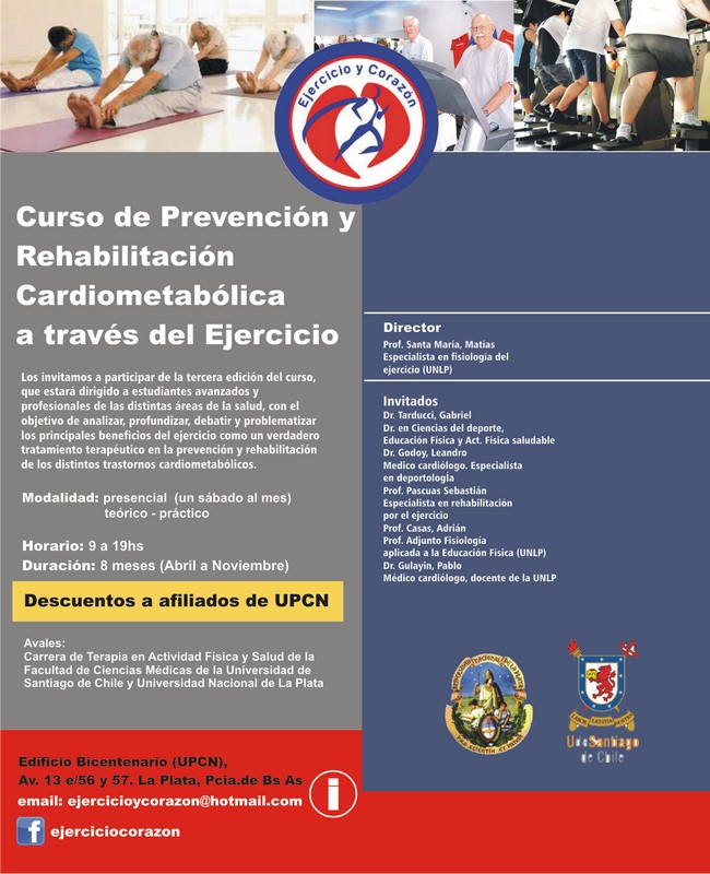 Curso de Prevención y Rehabilitación Cardiometabólica a través del Ejercicio