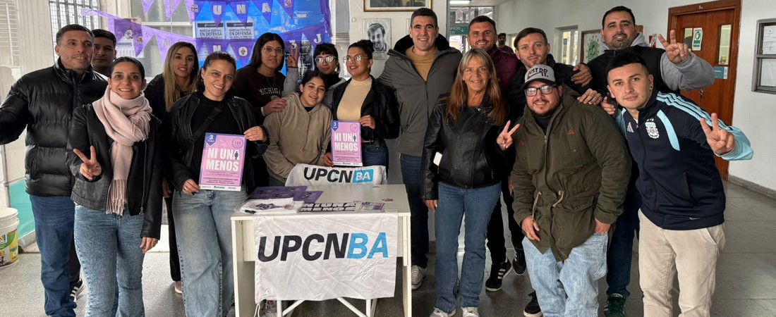 UPCNBA conmemoró el día de “Ni Una Menos” con una actividad de concientización en el Ministerio de Salud y en los hospitales San Martín y Alejandro Korn de La Plata