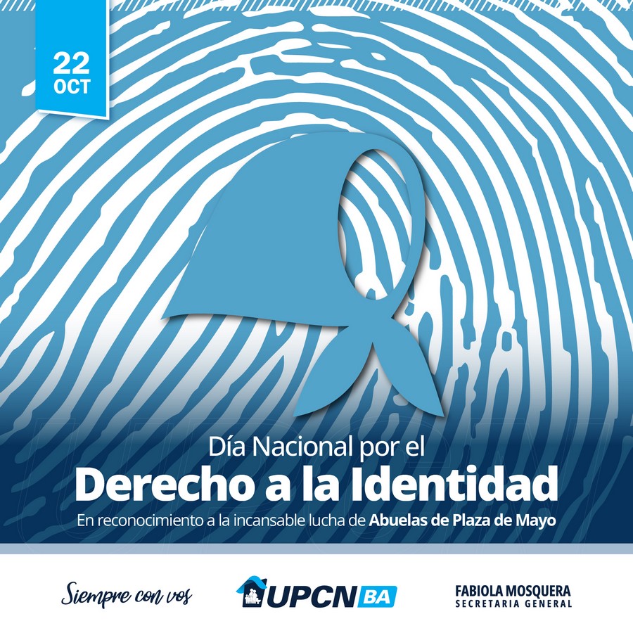 22 de Octubre: Día Nacional por el Derecho a la Identidad