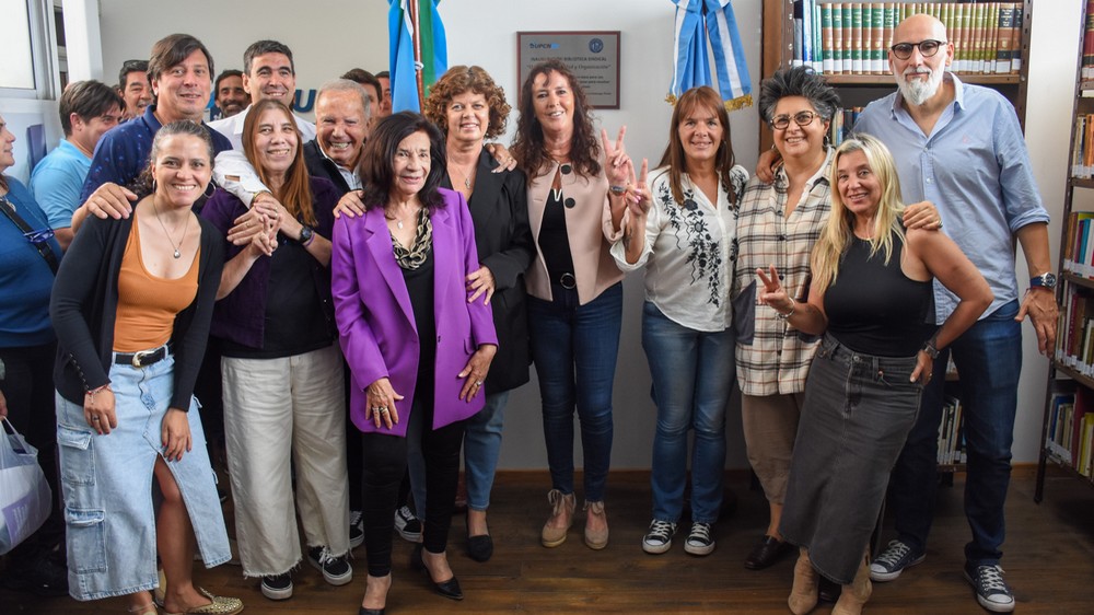 UPCNBA inauguró la biblioteca sindical "Unidad, Solidaridad y Organización"