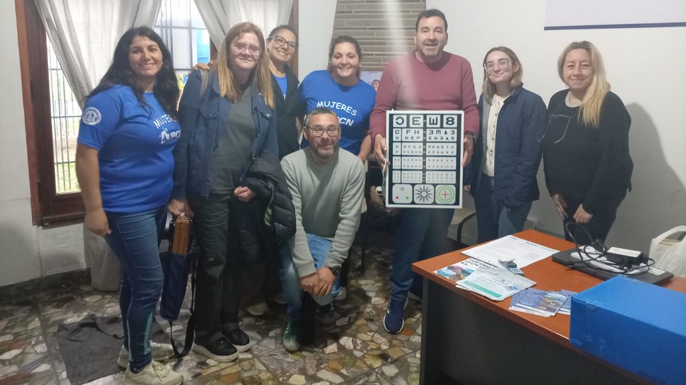 Más de 90 afiliadas y afiliados de UPCNBA participaron de una jornada de oftalmología en Tigre