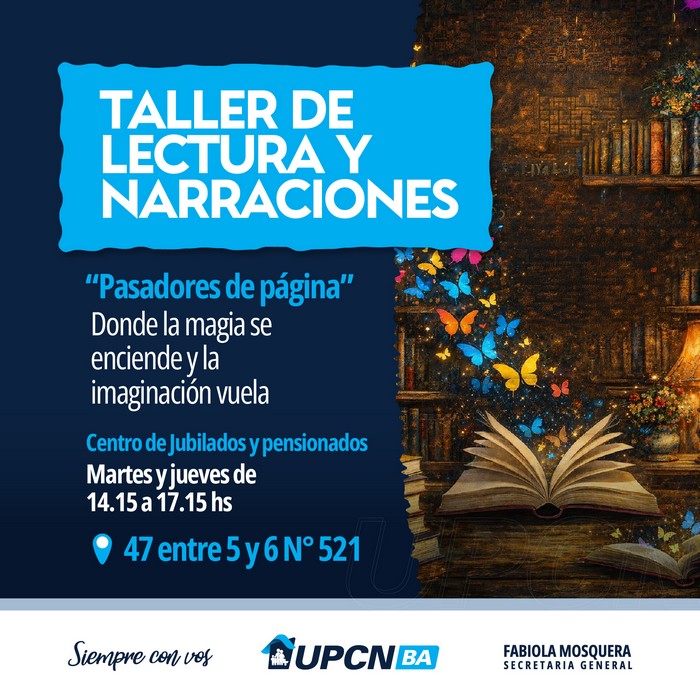 El Centro de Jubilados dicta una amplia y variada gama de talleres gratuitos