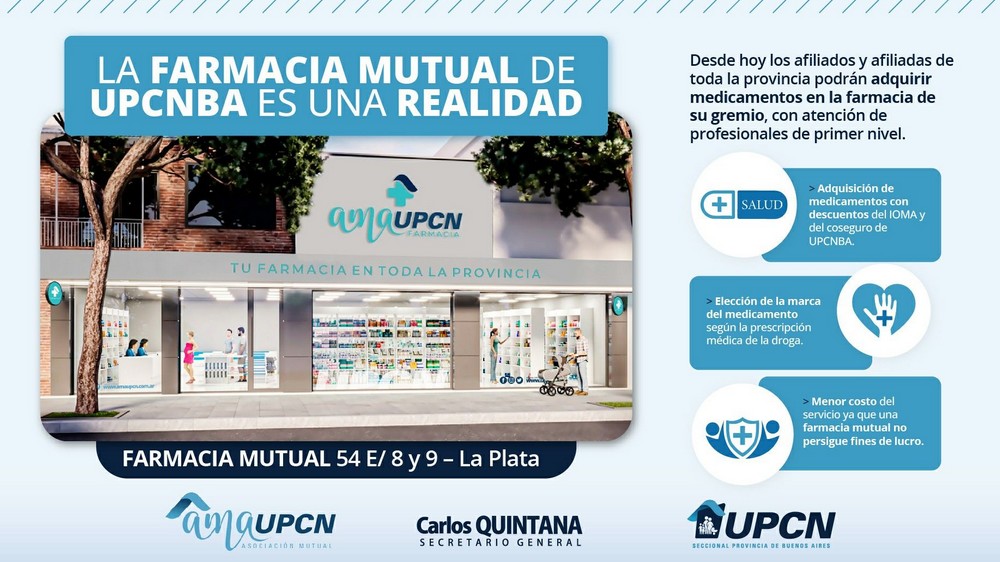 La Farmacia Mutual de UPCNBA es una realidad